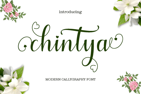 Chintya Script Font mahyud creatif 