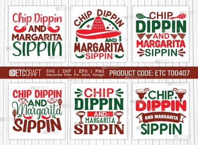 Chip Dippin And Margarita Sippin SVG Bundle, Cinco De Mayo Svg, Fiesta Svg, Mexican Svg, Maracas Svg, Fiesta Squad Svg, Mexican Quote Design, ETC T000407 SVG ETC Craft 