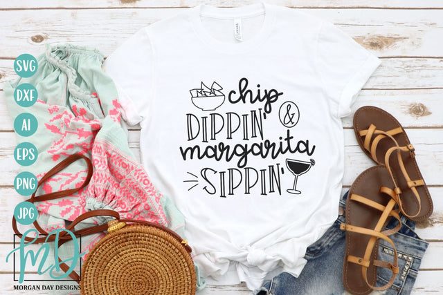 Chip Dippin' And Margarita Sippin' SVG | Cinco De Mayo SVG SVG Morgan Day Designs 