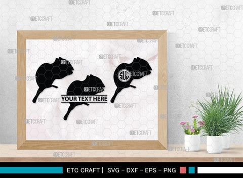 Chipmunk Monogram, Chipmunk Silhouette, Chipmunk SVG, Squirrel Svg, Squirrel Animal Svg, Spine Svg, SB00240 SVG ETC Craft 