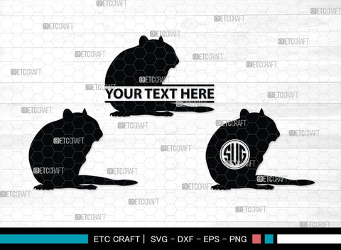 Chipmunk Monogram, Chipmunk Silhouette, Chipmunk SVG, Squirrel Svg, Squirrel Animal Svg, Spine Svg, SB00240 SVG ETC Craft 