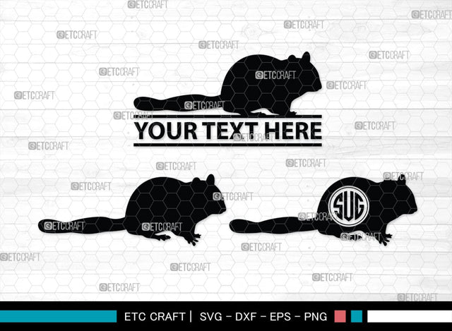 Chipmunk Monogram, Chipmunk Silhouette, Chipmunk SVG, Squirrel Svg, Squirrel Animal Svg, Spine Svg, SB00240 SVG ETC Craft 