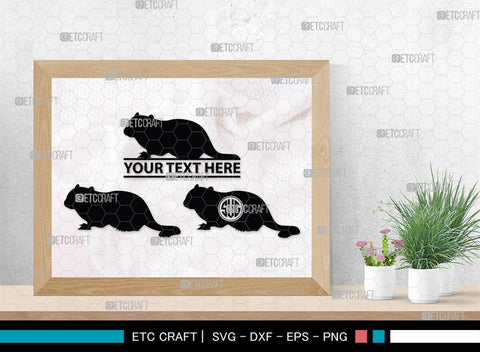 Chipmunk Monogram, Chipmunk Silhouette, Chipmunk SVG, Squirrel Svg, Squirrel Animal Svg, Spine Svg, SB00240 SVG ETC Craft 