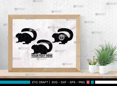 Chipmunk Monogram, Chipmunk Silhouette, Chipmunk SVG, Squirrel Svg, Squirrel Animal Svg, Spine Svg, SB00240 SVG ETC Craft 