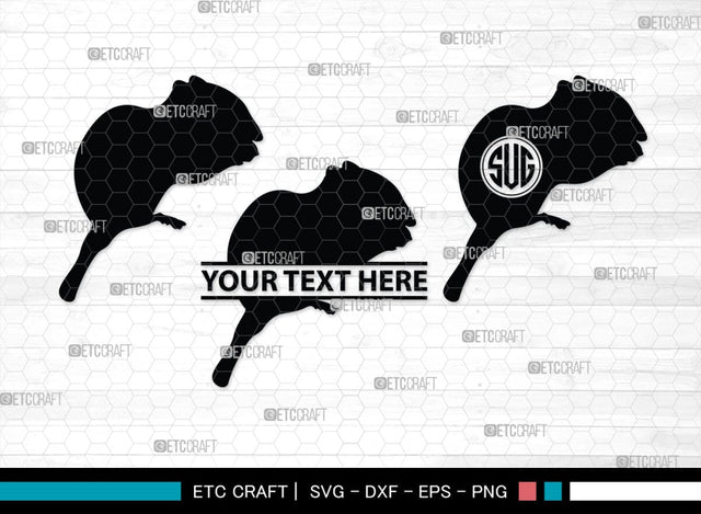 Chipmunk Monogram, Chipmunk Silhouette, Chipmunk SVG, Squirrel Svg, Squirrel Animal Svg, Spine Svg, SB00240 SVG ETC Craft 