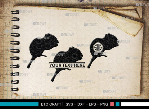 Chipmunk Monogram, Chipmunk Silhouette, Chipmunk SVG, Squirrel Svg, Squirrel Animal Svg, Spine Svg, SB00240 SVG ETC Craft 