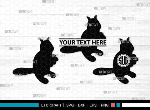 Chipmunk Monogram, Chipmunk Silhouette, Chipmunk SVG, Squirrel Svg, Squirrel Animal Svg, Spine Svg, SB00240 SVG ETC Craft 