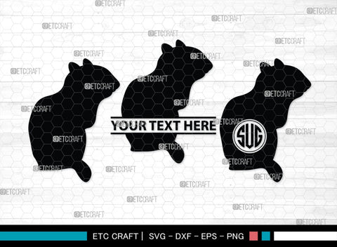 Chipmunk Monogram, Chipmunk Silhouette, Chipmunk SVG, Squirrel Svg, Squirrel Animal Svg, Spine Svg, SB00240 SVG ETC Craft 