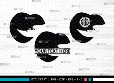 Chipmunk Monogram, Chipmunk Silhouette, Chipmunk SVG, Squirrel Svg, Squirrel Animal Svg, Spine Svg, SB00240 SVG ETC Craft 