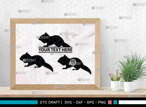 Chipmunk Monogram, Chipmunk Silhouette, Chipmunk SVG, Squirrel Svg, Squirrel Animal Svg, Spine Svg, SB00240 SVG ETC Craft 