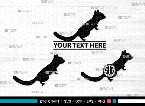 Chipmunk Monogram, Chipmunk Silhouette, Chipmunk SVG, Squirrel Svg, Squirrel Animal Svg, Spine Svg, SB00240 SVG ETC Craft 