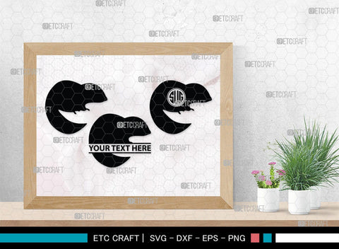 Chipmunk Monogram, Chipmunk Silhouette, Chipmunk SVG, Squirrel Svg, Squirrel Animal Svg, Spine Svg, SB00240 SVG ETC Craft 