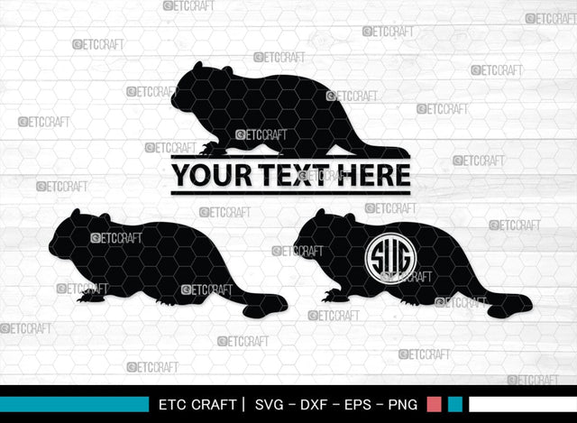 Chipmunk Monogram, Chipmunk Silhouette, Chipmunk SVG, Squirrel Svg, Squirrel Animal Svg, Spine Svg, SB00240 SVG ETC Craft 