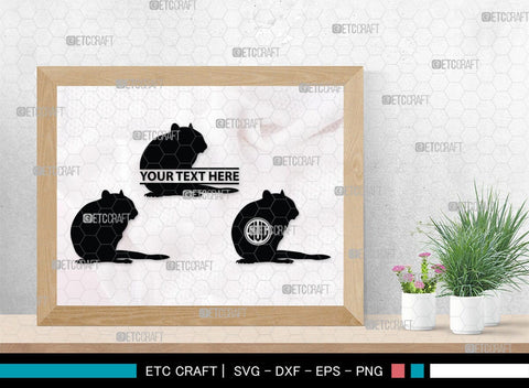 Chipmunk Monogram, Chipmunk Silhouette, Chipmunk SVG, Squirrel Svg, Squirrel Animal Svg, Spine Svg, SB00240 SVG ETC Craft 