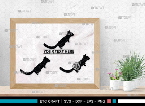 Chipmunk Monogram, Chipmunk Silhouette, Chipmunk SVG, Squirrel Svg, Squirrel Animal Svg, Spine Svg, SB00240 SVG ETC Craft 