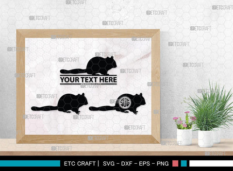 Chipmunk Monogram, Chipmunk Silhouette, Chipmunk SVG, Squirrel Svg, Squirrel Animal Svg, Spine Svg, SB00240 SVG ETC Craft 