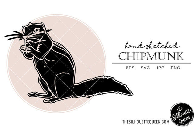 Chipmunk Sketch Vector SVG Loveleen Kaur 