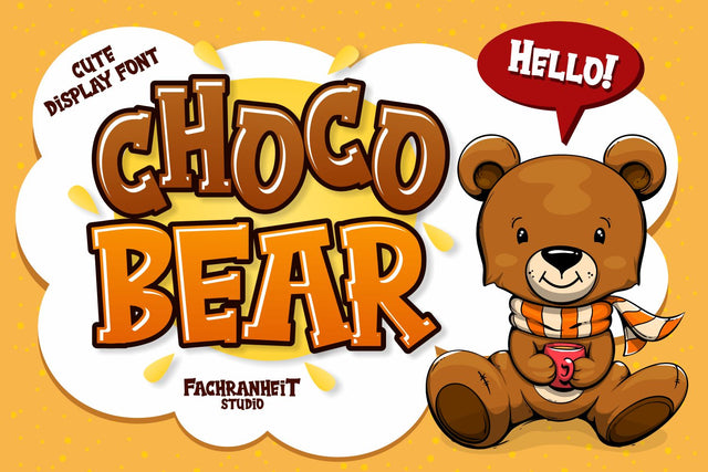 Choco Bear Font Fachranheit Studio 