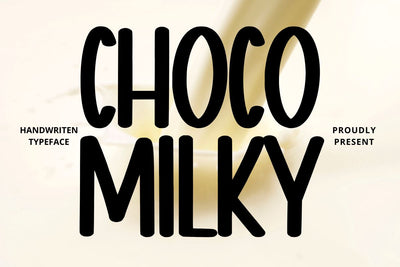 Choco Milky - Handwritten Typeface Font Masyafi Studio 