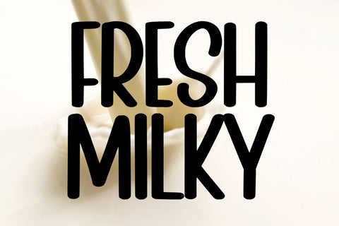 Choco Milky - Handwritten Typeface Font Masyafi Studio 