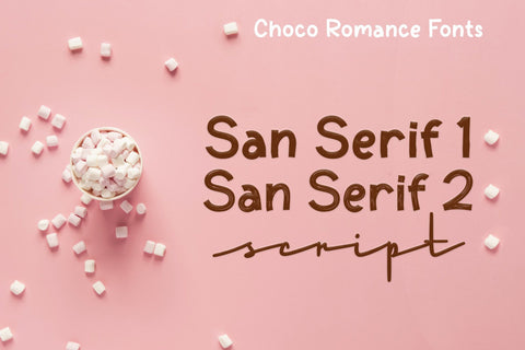 Choco Romance | Lovely Font Duo Font Katario Studio 