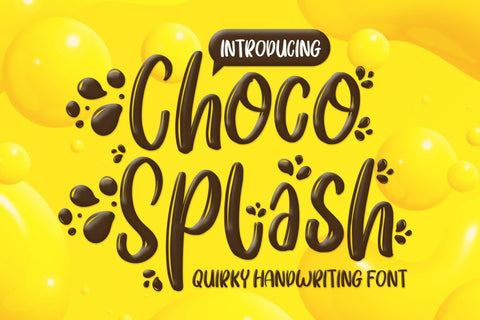 Choco Splash - Fun Font Font Creakokun Studio 
