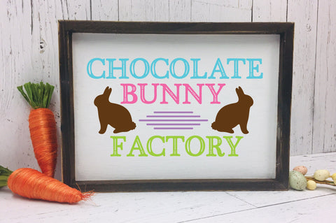 Chocolate Bunny Factory SVG Cut File SVG Old Market 