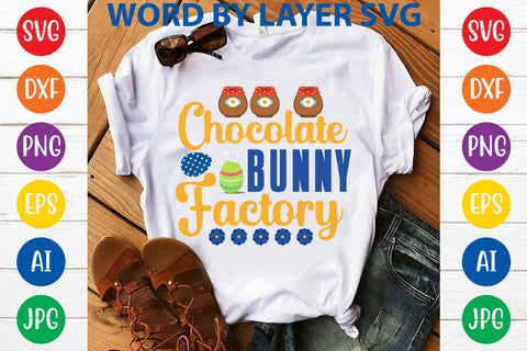 Chocolate Bunny Factory SVG Design SVG Rafiqul20606 
