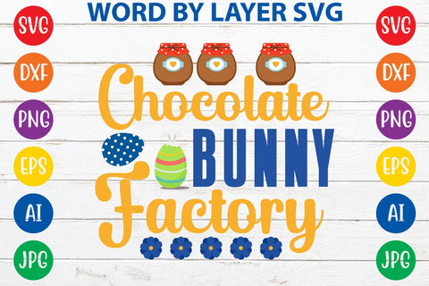 Chocolate Bunny Factory SVG Design SVG Rafiqul20606 