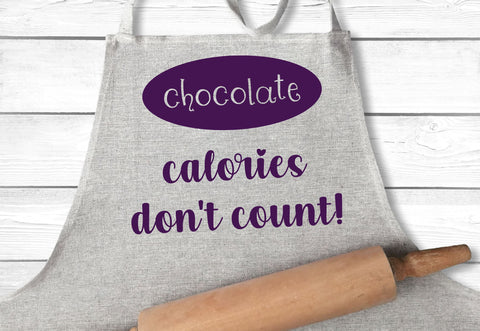 Chocolate Calories Don't Count | Digital Cut File SVG August Sun Fire 