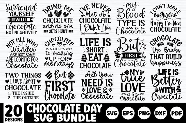 Chocolate Day SVG Bundle SVG etcify 