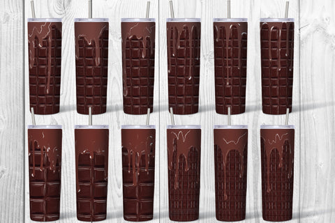 Chocolate drip png, Chocolate Skinny Tumbler wrap png Sublimation Natasha Prando 