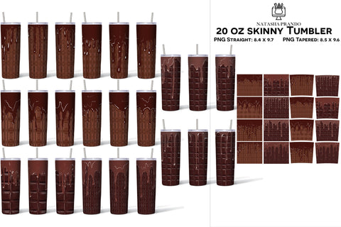 Chocolate drip png, Chocolate Skinny Tumbler wrap png Sublimation Natasha Prando 