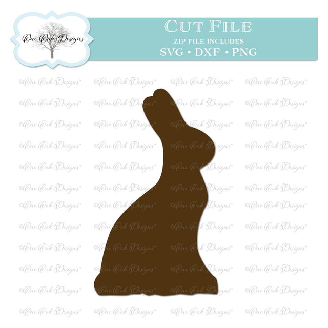 Chocolate Easter Bunny SVG One Oak Designs 