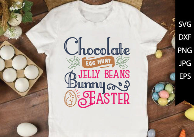 chocolate egg hunt jelly beans bunny easter SVG md faruk hossain 