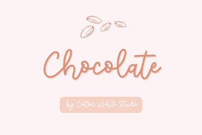 Chocolate Font Cotton White Studio 