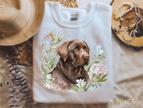 Chocolate Labrador Png, Sublimation Png Sublimation _HelArtShop_ 