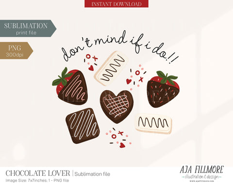 Chocolate Lover Sublimation SVG Aja Nicole Designs 