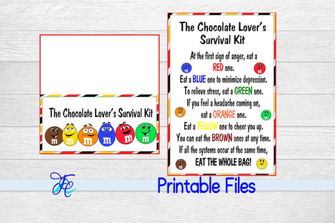 Chocolate Lovers Survival Kit 3D Paper Family Creations 