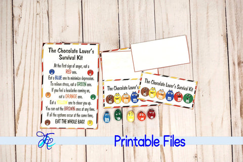 Chocolate Lovers Survival Kit 3D Paper Family Creations 