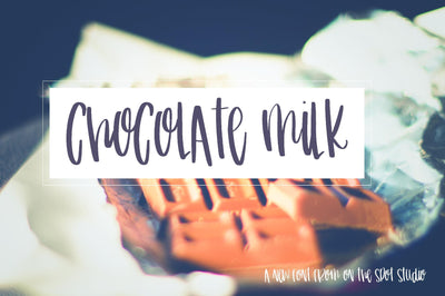 Chocolate Milk Font On The Spot Studio 