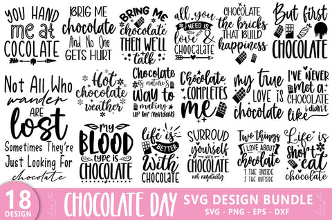 Chocolate SVG Bundle SVG FiveStarCrafting 