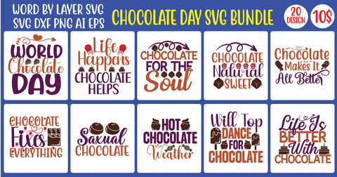 Chocolate SVG Bundle SVG MStudio 
