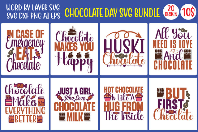 Chocolate SVG Bundle SVG MStudio 