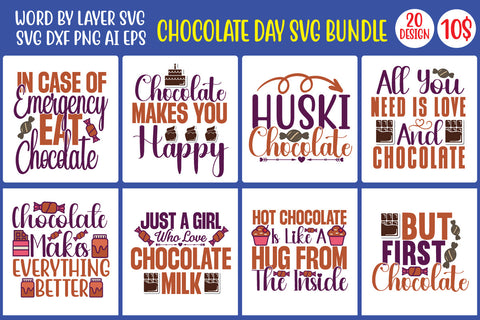Chocolate SVG Bundle SVG MStudio 