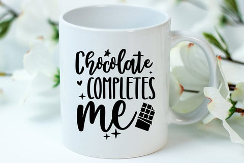 Chocolate SVG Design, Chocolate completes me SVG FiveStarCrafting 