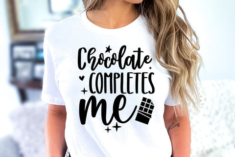 Chocolate SVG Design, Chocolate completes me SVG FiveStarCrafting 