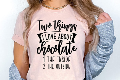Chocolate SVG Design, Two things i love about chocolate SVG FiveStarCrafting 