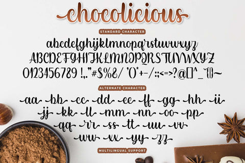Chocolicious Font love script 