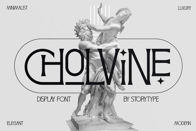 Cholvine Typeface Font Storytype Studio 